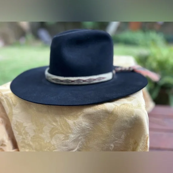 Serratelli 5x Beaver western cowboy hat with horsehair hat band - Picture 15 of 16